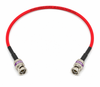 AV-Cables 12G HD-SDI 4K UHD BNC cable with Belden 4855R mini RG59 coaxial, showing gold-plated BNC connectors