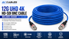 Professional Belden 4505R 12G SDI coaxial cable with true 75-ohm BNC connectors, hand-built in the USA for broadcast video.