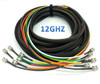 Professional 12G UHD-SDI BNC snake cable assembly featuring color-coded Belden 4855R coaxial cables for broadcast, production, and live event systems.