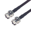 15ft RG-223 coaxial cable with BNC connectors for professional audio video signal transmission