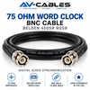 75 Ohm Word Clock BNC Cable – Belden 4505R RG59