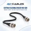 Belden 1505F extra-flexible RG59 6G HD-SDI BNC cable with professional 75-ohm connectors by AV-Cables