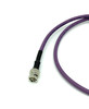 Violet RG6 plenum SDI cable with precision male BNC connectors