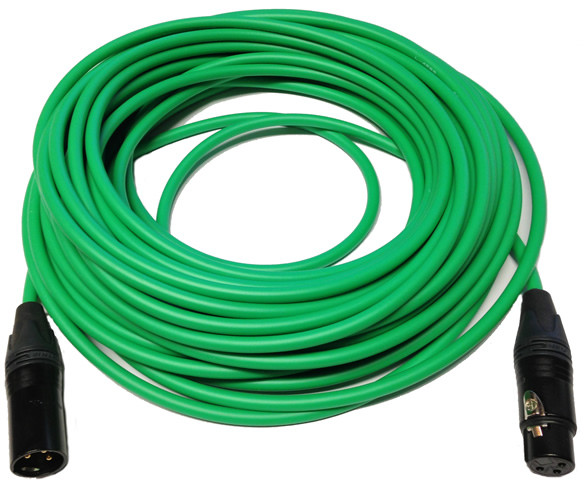 50 foot professional Star Quad XLR cable for live sound stage and production runs