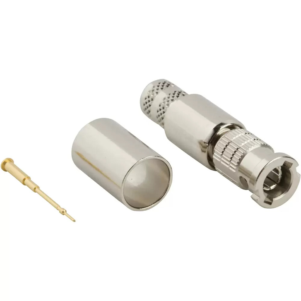 Compact Belden 4855R Mini RG59 cable with HD-BNC and DIN connectors
