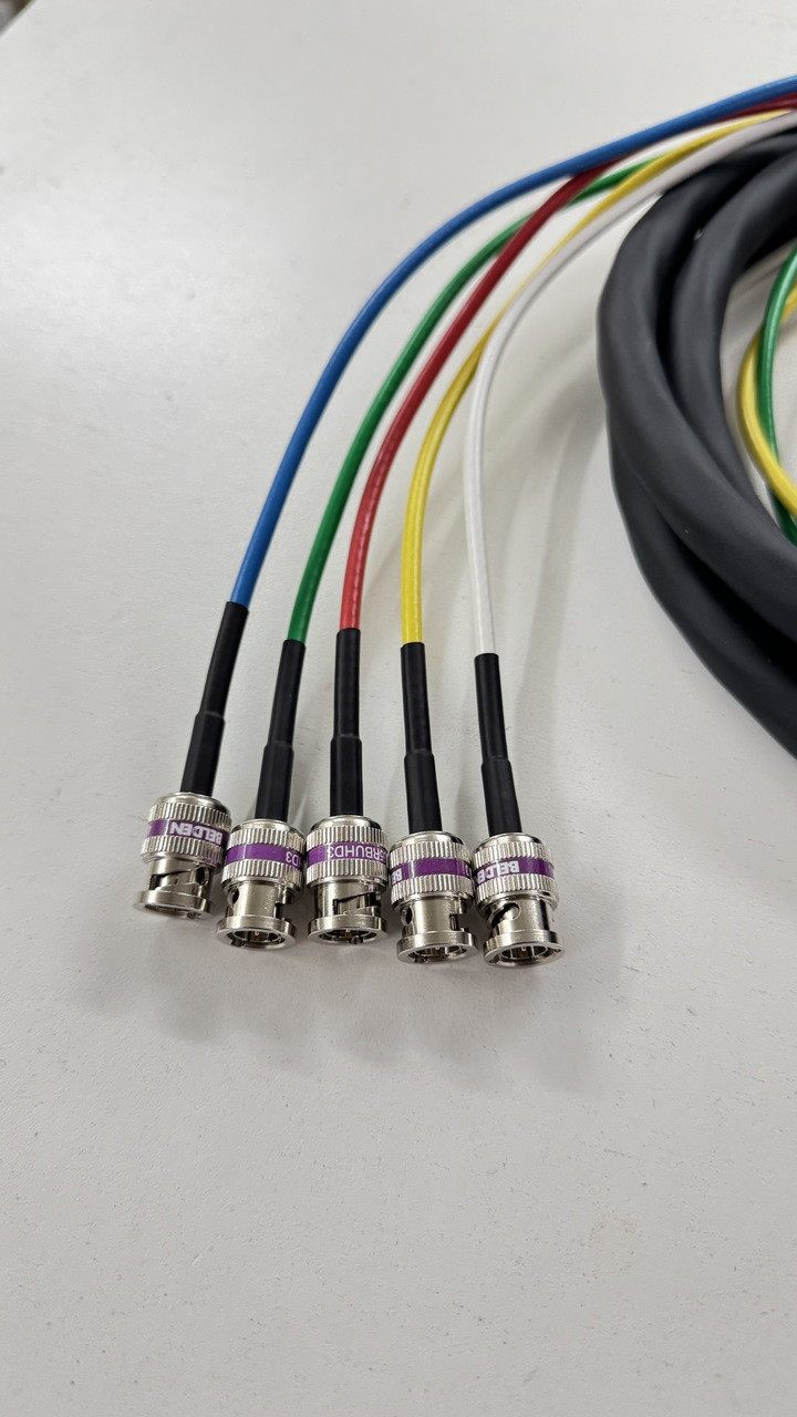 Cable Evolution 5 Channel 12G HD SDI BNC Snake Cable