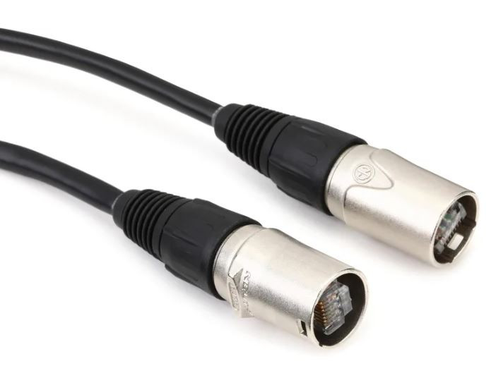 Professional EtherCON Cat6 network snake cable assembly for Dante, broadcast, and live event production