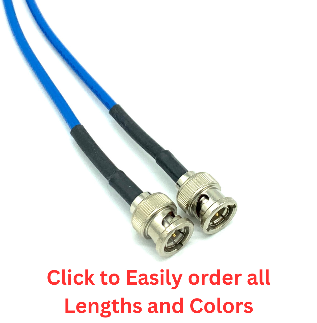 6G HD-SDI BNC cable with genuine Belden 1855A mini RG59 coaxial - All Lengths and Colors 6G HD-SDI BNC cable with genuine Belden 1855A mini RG59 coaxial - All Lengths and Colors