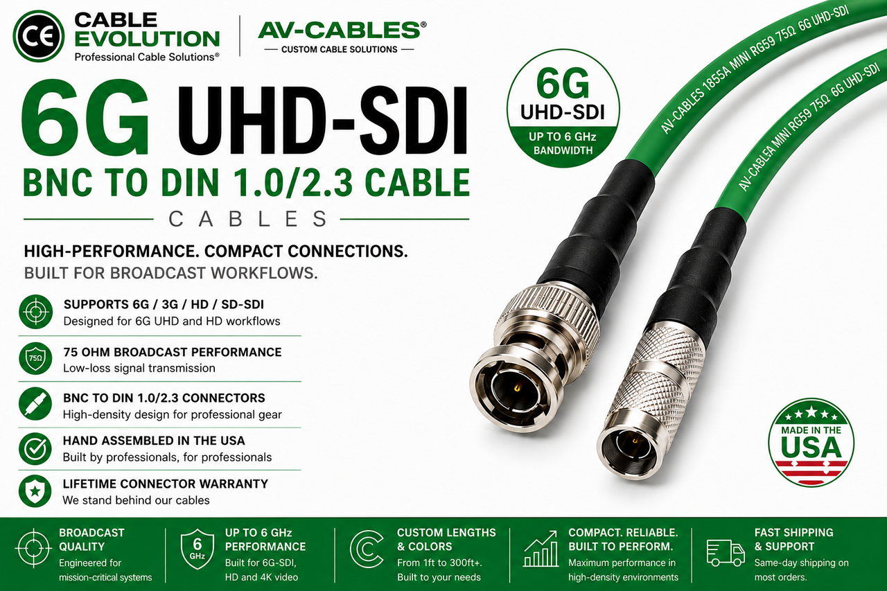BNC-Din 1.0/2.3 HD SDI Cable