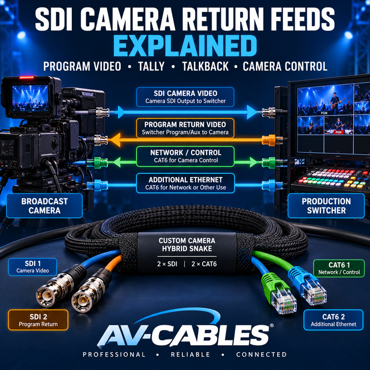 What Is an SDI Camera Return Feed? Program Video, Tally & Talkback Explained