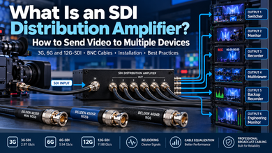 What Is an SDI Distribution Amplifier? How to Send Video to Multiple Devices