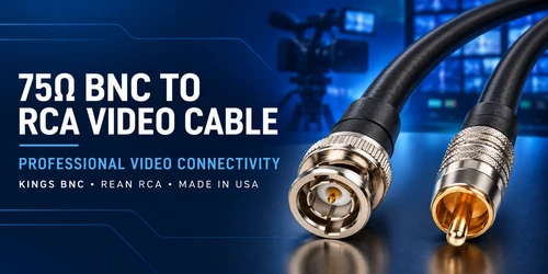 Belden 1505A 75 ohm BNC male to REAN RCA male professional video cable