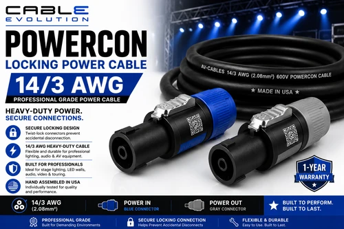 14/3 PowerCon Link Cable - Professional Grade