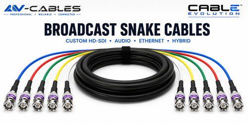 Cable Evolution 5 Channel 12G HD SDI BNC Snake Cable