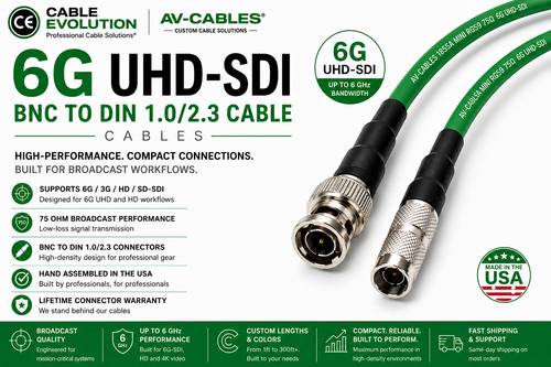 BNC-Din 1.0/2.3 HD SDI Cable