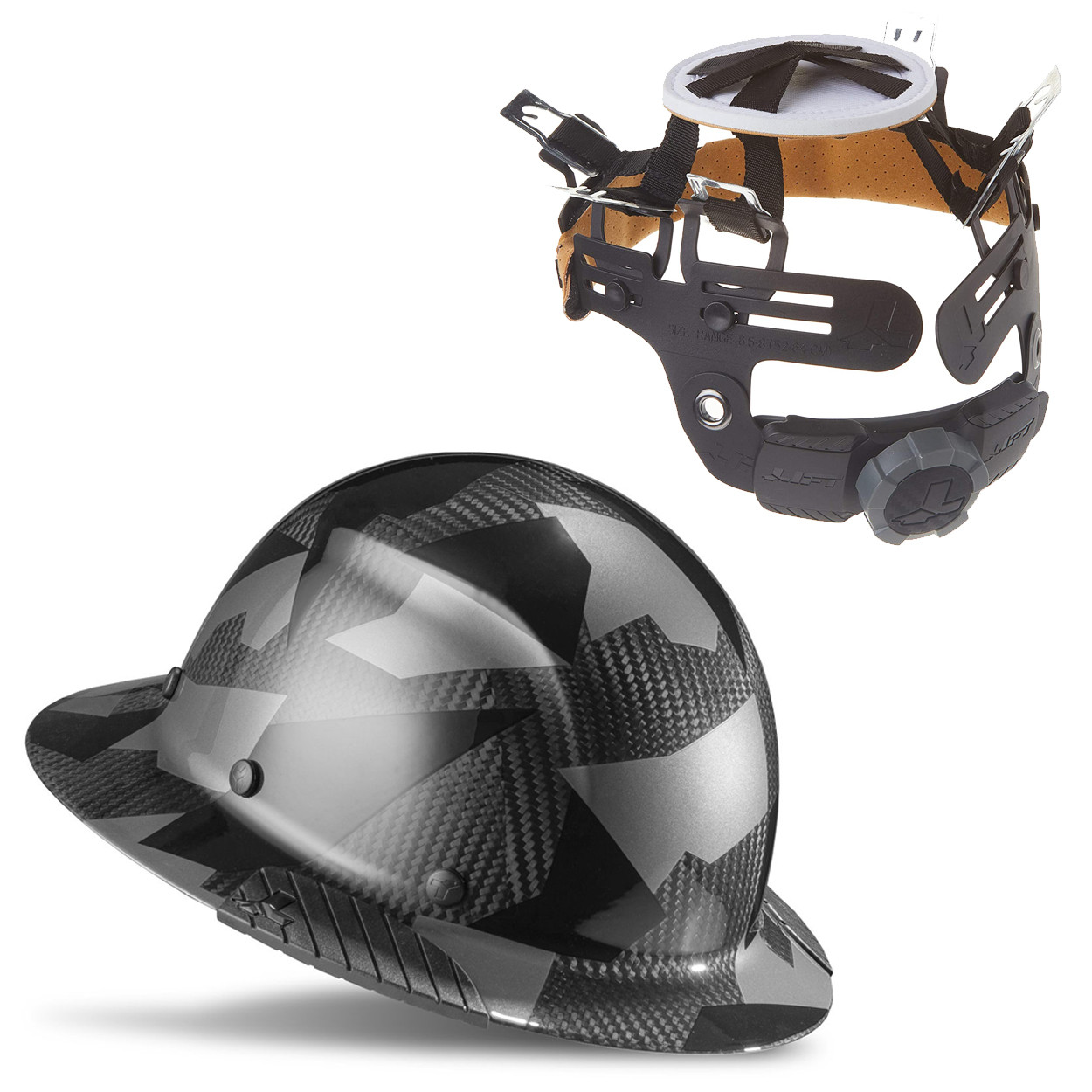 LIFT HDC-20CK-KIT - DAX Carbon Fiber Full Brim Black Camo w
