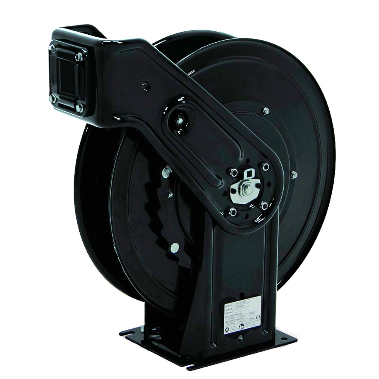 GRACO XDL6DD XDX20 Bare Air/Water Hose Reel (1/2 x 50') Truck/Bench Mount,  Black