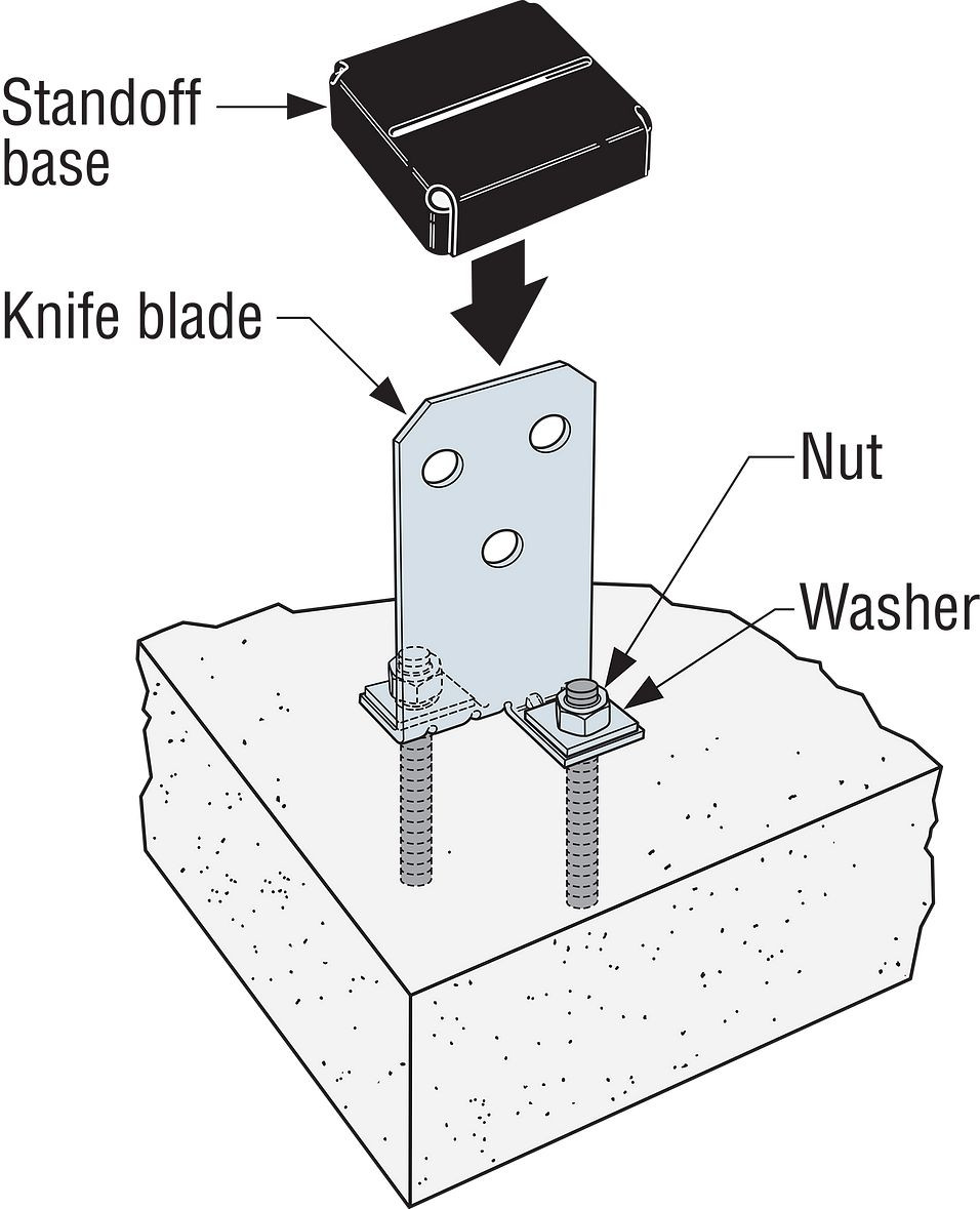 Simpson Strong-Tie CPT66Z - ZMAX Galvanized Concealed Post