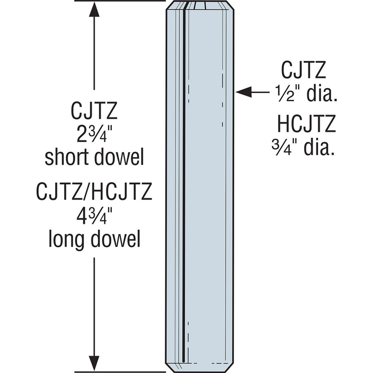 Simpson Strong-Tie CJT3ZL - 12-Gauge ZMAX Galvanized