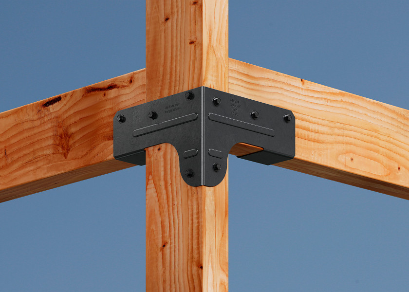 Simpson Strong-Tie APRTC2 Outdoor Accents ZMAX, Black Rigid Tie