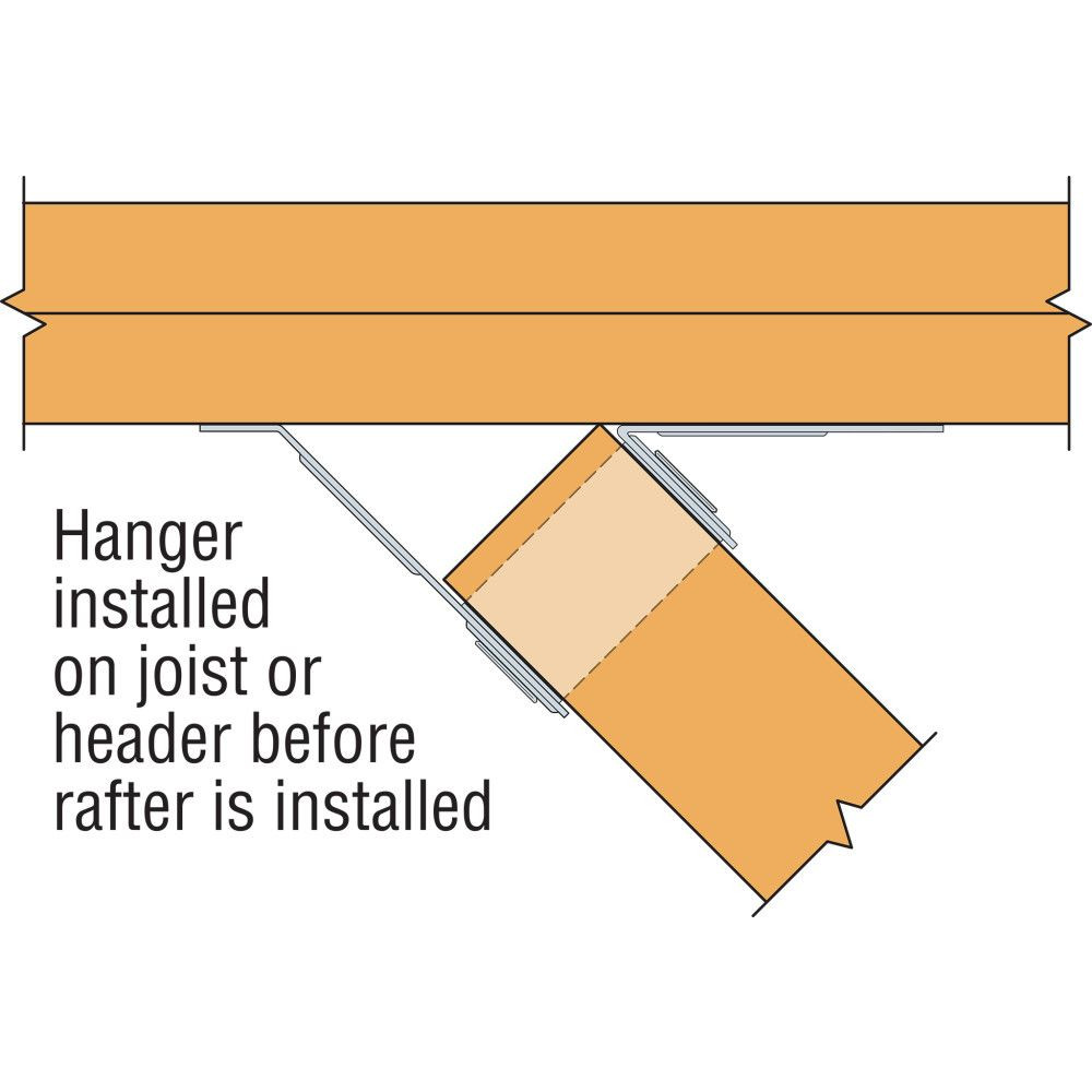 Simpson Strong-Tie LSSR410Z - 4x10 Field Adjustable Rafter Hanger ...