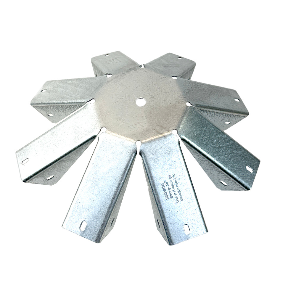 Simpson Strong-Tie GT8Z - Gazebo Tie, 18 Gauge - ZMAX Finish