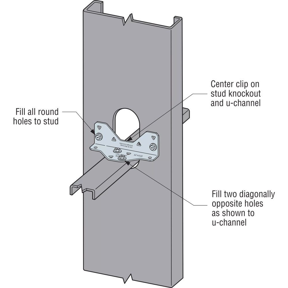 Simpson Strong-Tie SFC4.25-R175 Steel Framing Connectors 4-1/4