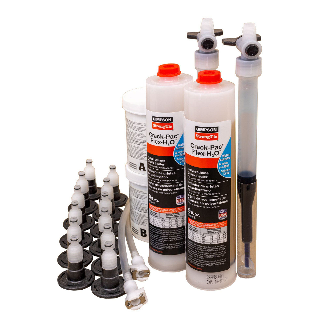 Simpson Strong-Tie CPFH09KT - Crack-Pac FLEX-H2O Polyurethane Crack Repair  Sealer Kit