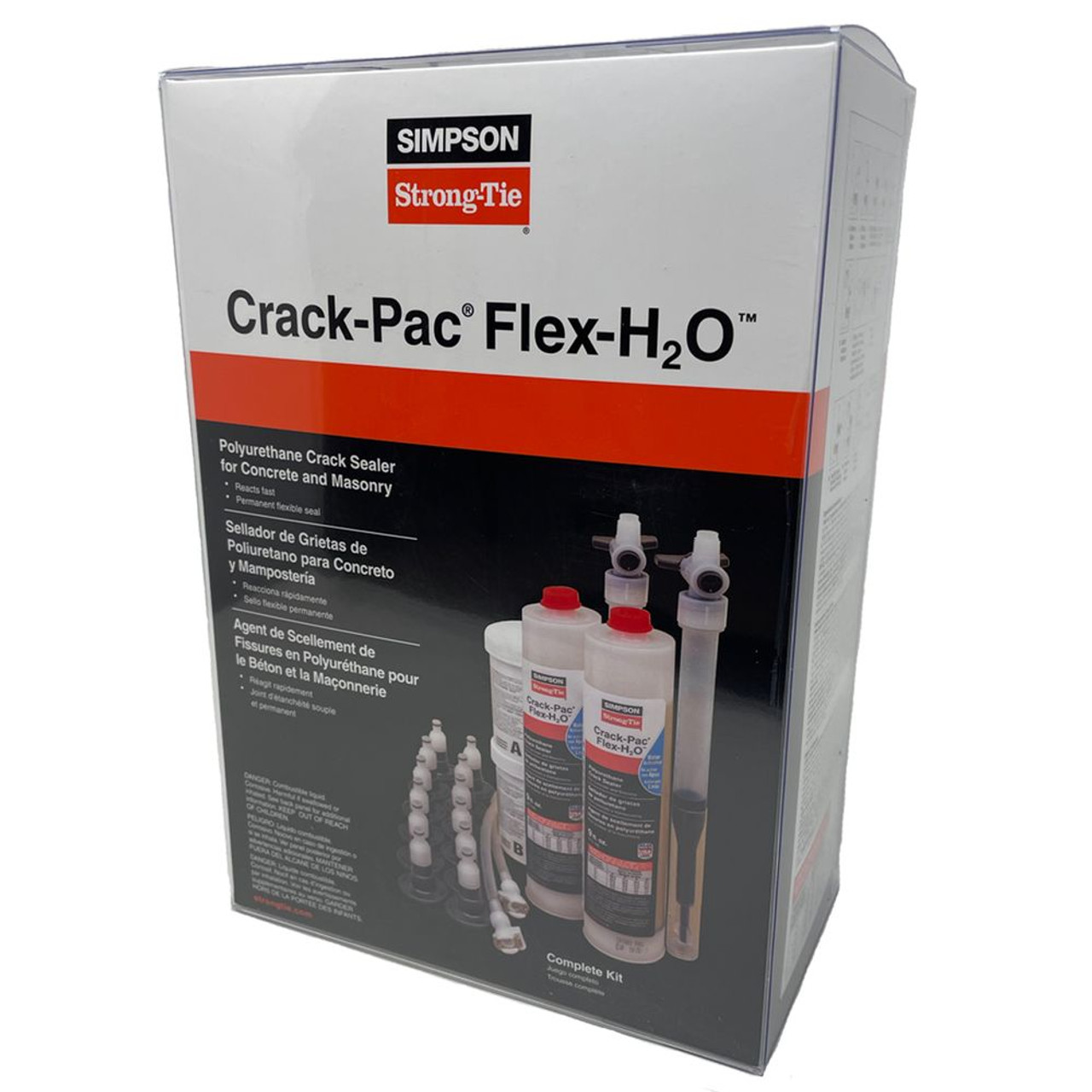 Simpson Strong-Tie CPFH09KT - Crack-Pac FLEX-H2O Polyurethane Crack Repair  Sealer Kit