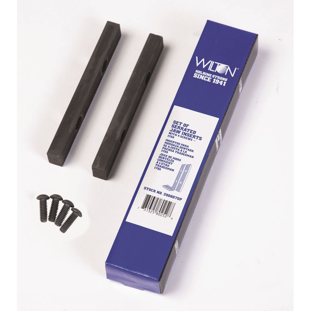 WILTON 2908070P - Replacement Serrated Vise Jaws for Model 1755