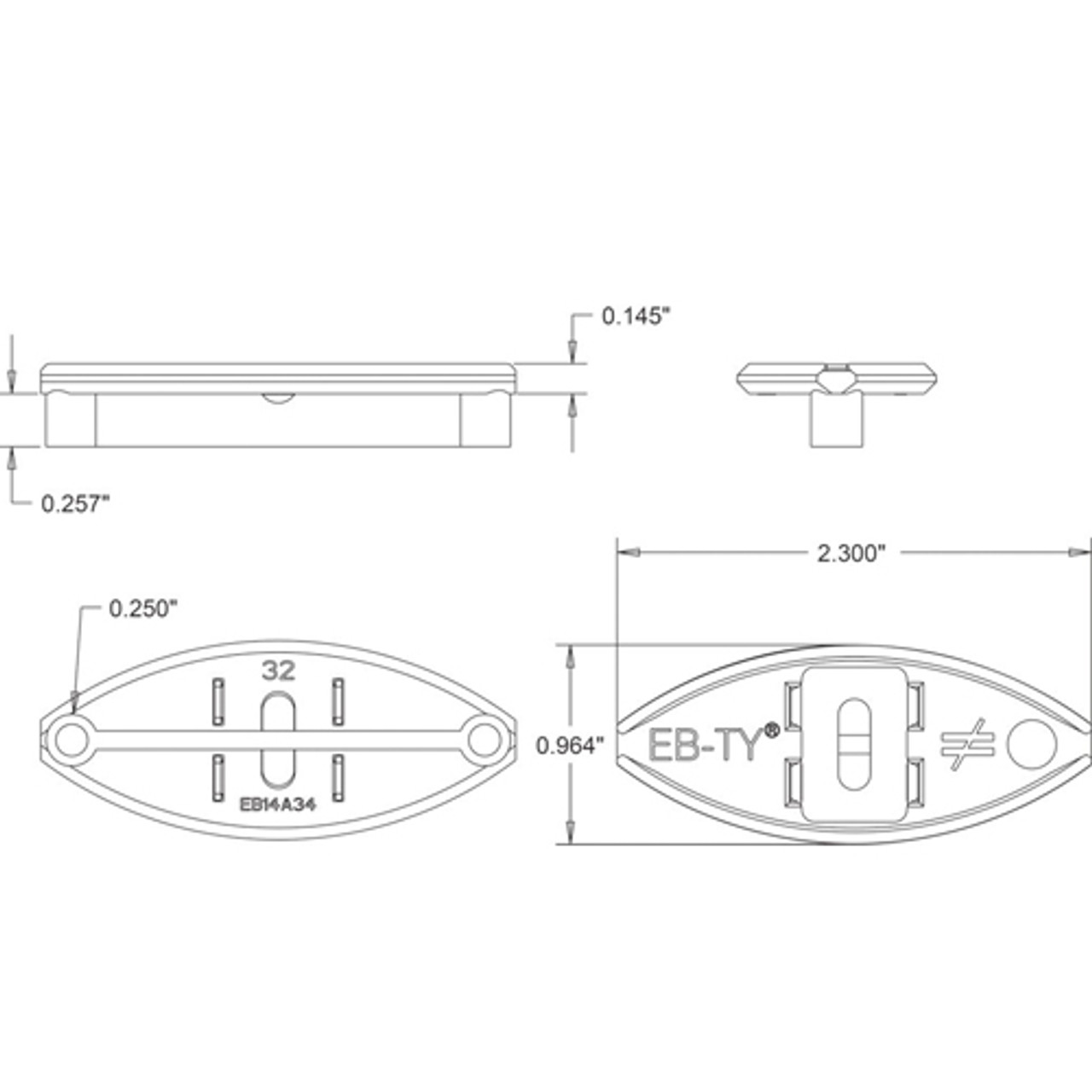 Simpson Strong-Tie EB14WD316R175 316SS Hidden Deck Fastening Kit 1