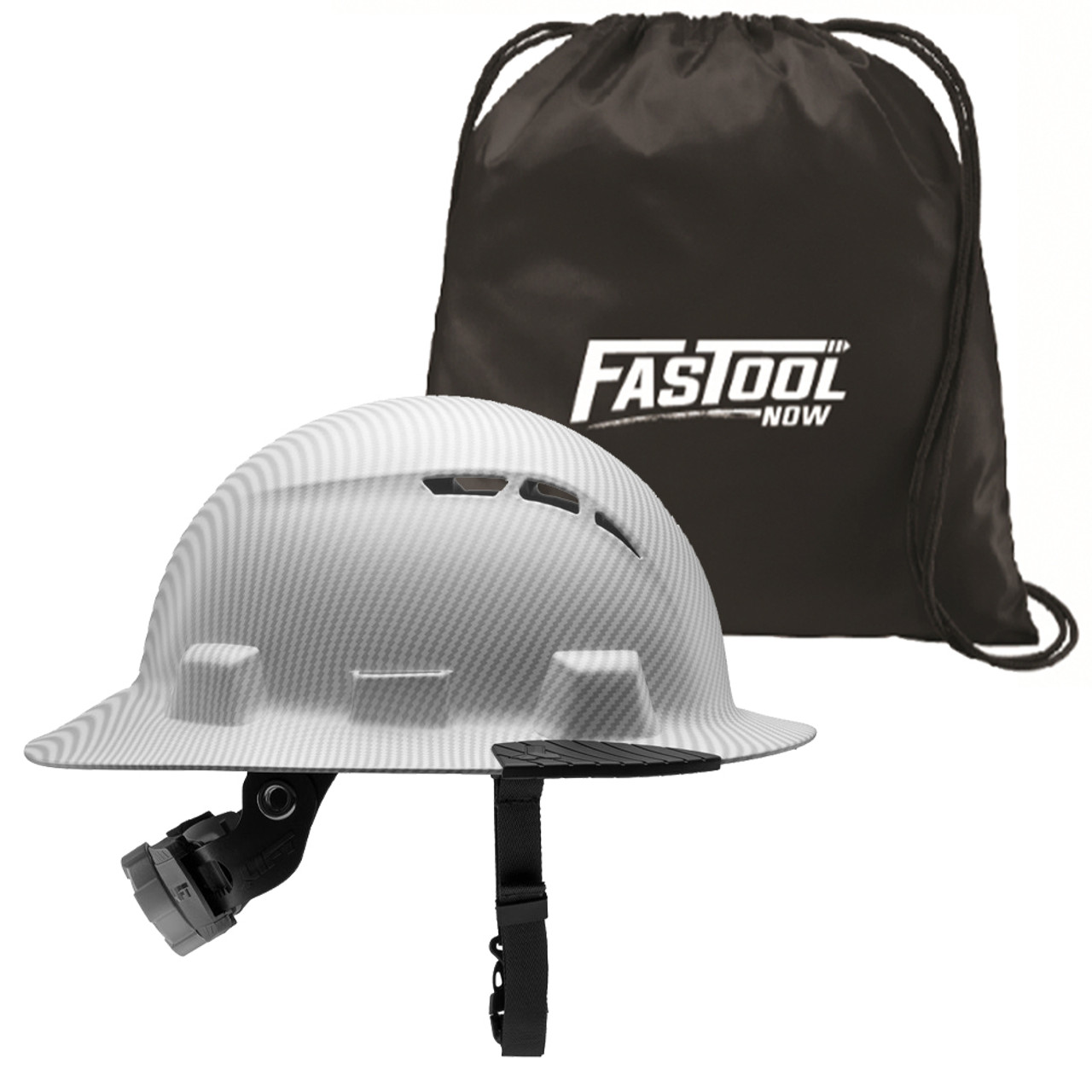 Lift Safety HIDV-24CW IDAX Full Brim - Vented (White Carbon