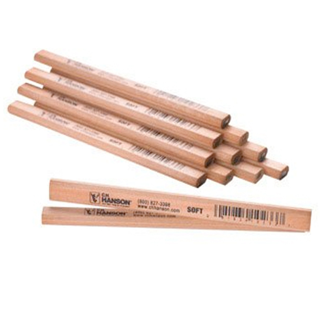 CH Hanson 10379 Soft Lead Carpenter Pencils - 72 PC