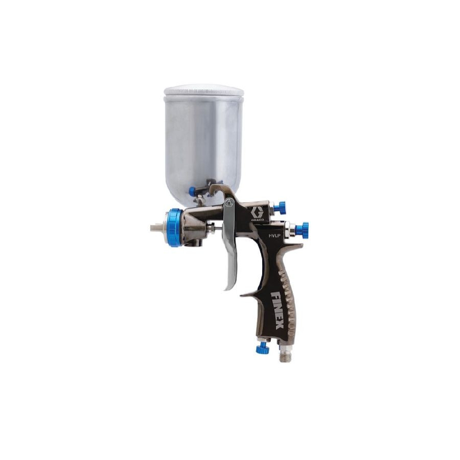 GRACO 24J600 Finex Air Spray Gravity Feed Side Cup Gun, HVLP