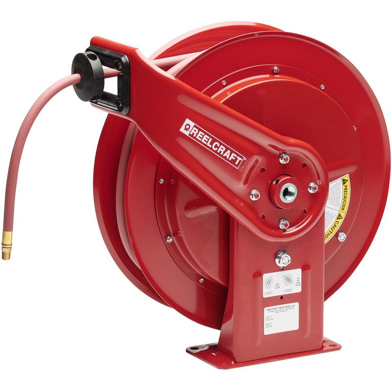 WALL MOUNT MANUAL AIR HOSE REEL HEAVY DUTY STEEL STORAGE 100FT - 3