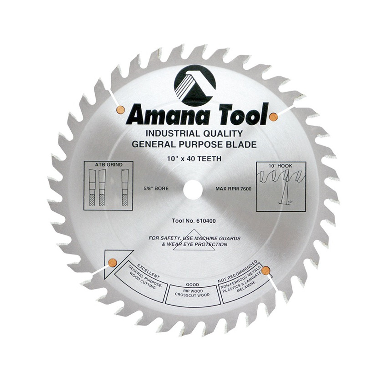 Amana 610400 Carbide Tipped General Purpose 10