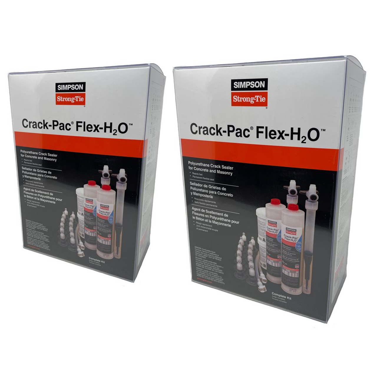 Simpson Strong-Tie CPFH09KT-2 - Crack-Pac FLEX-H2O Polyurethane Crack  Repair Sealer Kits 2ct