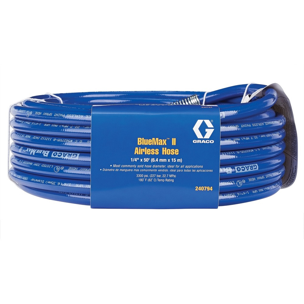 GRACO 214698 BlueMax II Airless Hose, 3/16 in x 25 ft | FastoolNow.com