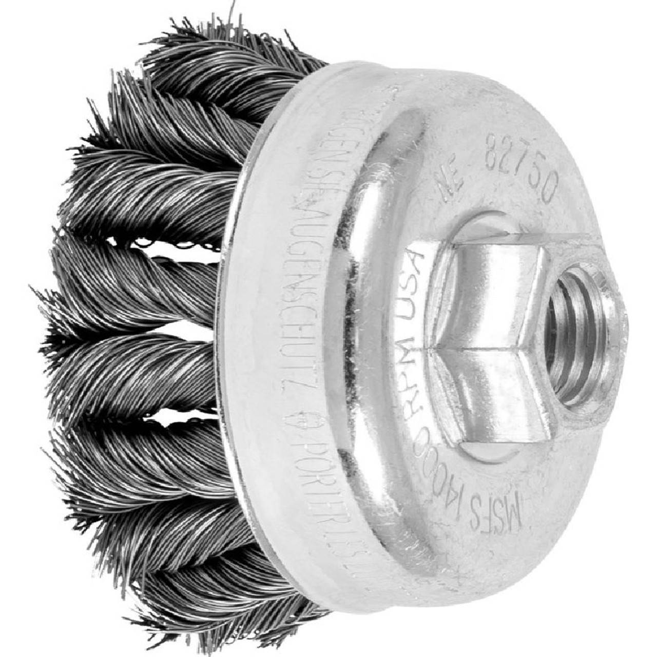 Sait 06414 2-3/4 x 0.014 x 5/8-11 Carbon Steel Knot Cup Brush