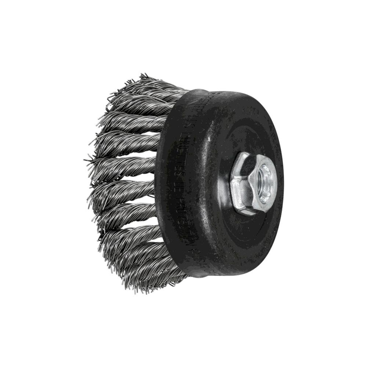 4″ x 5/8″–11 Knot Cup Brush (Stainless Steel)