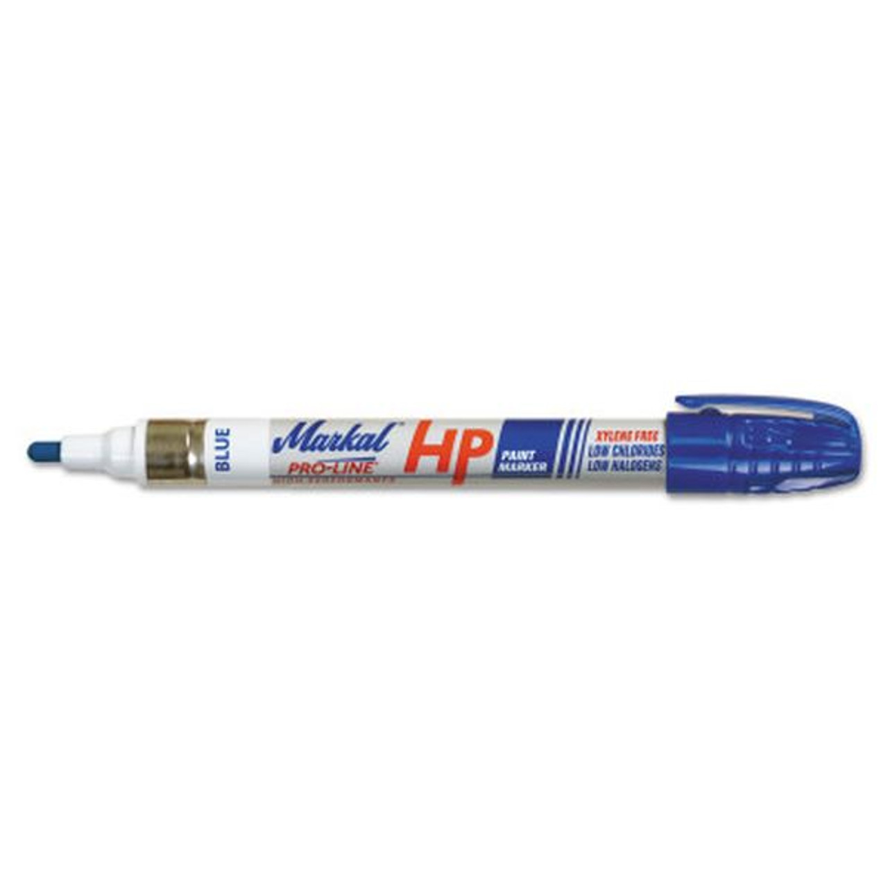 MARKAL 96965 PRO-LINE HP Paint Marker, 1/8 in Tip, Medium, Blue