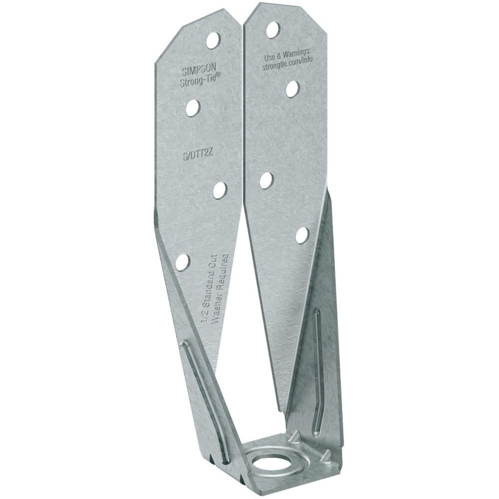 Simpson Strong-Tie S/DTT2Z Deck Tension Tie for Steel w/ Washer