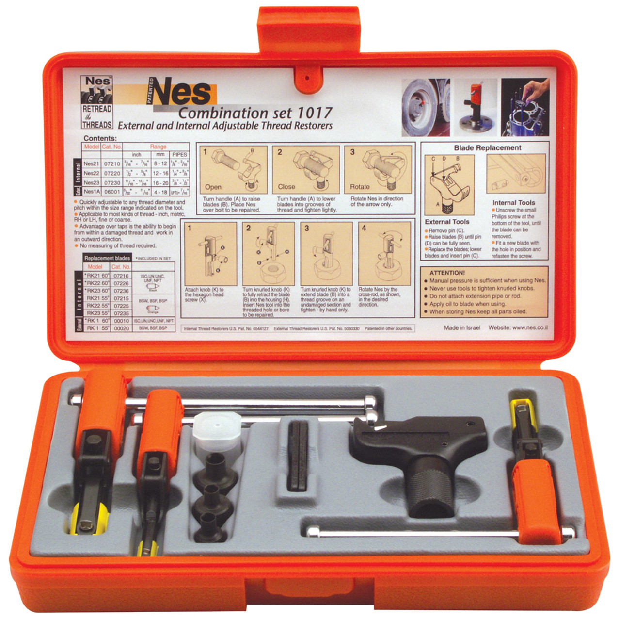 1/2 Internal/External Threading Tool Set