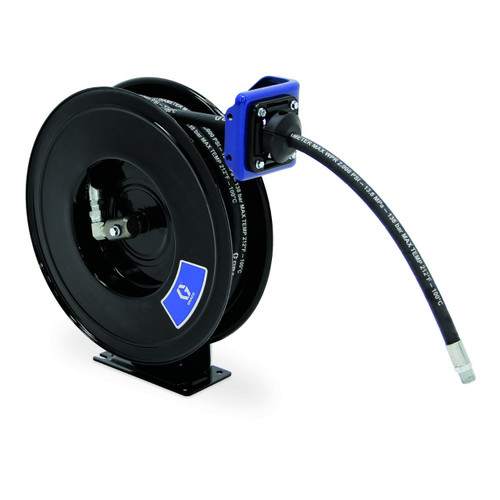 GRACO SDL23B - SDX10, 3/8" x 35' Air/Water Hose Reel Overhead Mount, Blue