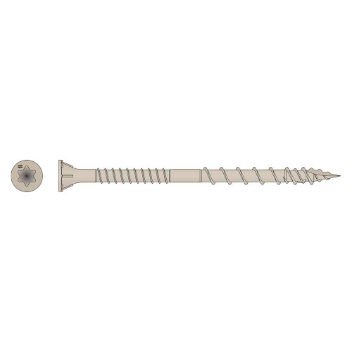 Simpson Strong-Tie DSVT312R60 - #10 x 3-1/2" T-25 Tan Decking Screw 60ct