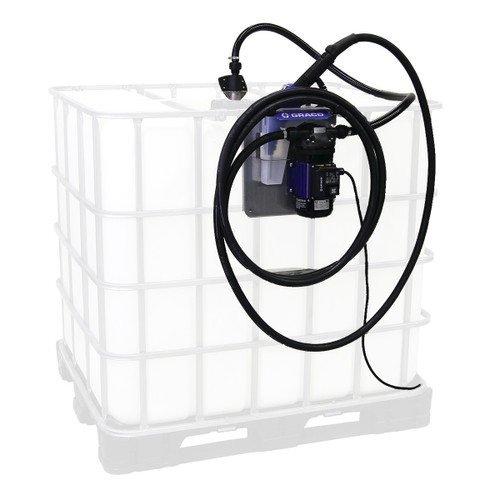 GRACO 24V645 - LD Blue Electric Pump Package - 5 ft Suction Hose Length - Manual Nozzle - SST Clamp Fittings