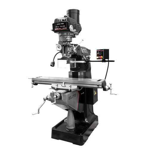 JET 894219 ETM-949 Mill with 2-Axis DP700 DRO and Servo X, Y-Axis Powerfeeds