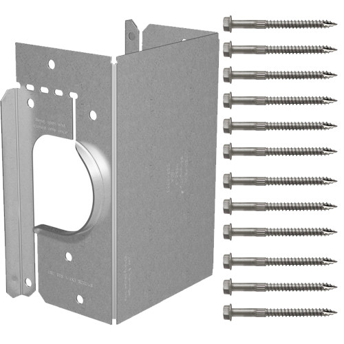 Simpson Strong-Tie HSS2-3-SDS3 - Galvanized Stud Shoe for Triple 2x, w/ SDS Screws