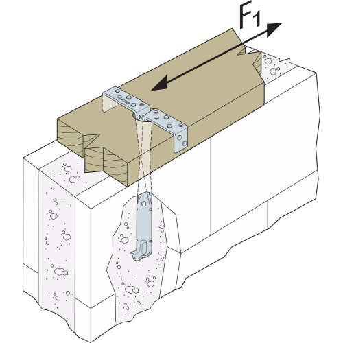 Simpson StrongTie MAB15 131/8" Galvanized Mudsill Anchor