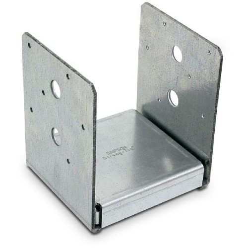 Simpson Strong-Tie ABU5-5Z - ZMAX Galv Adj. Standoff Post Base for 5-1/8" x 5-1/8" Eng. Lumber